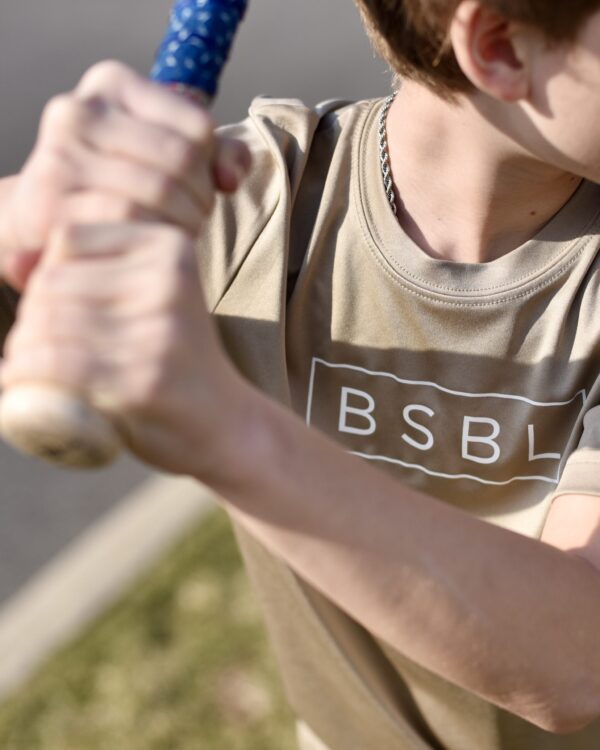 BSBL ONLY. T-shirt at bat