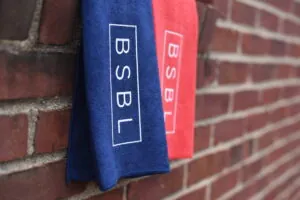 Blue and Red BSBL ONLY. Performance Sports Towel