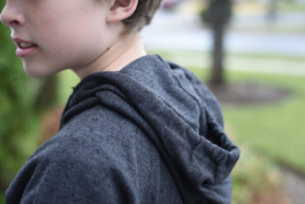 SPEEDY lightweight hoodie (hood closeup)