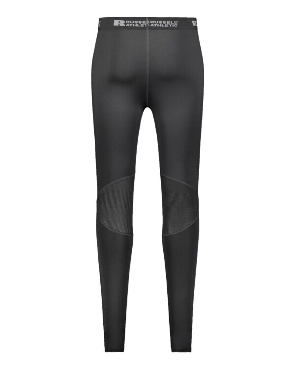 Stock photo of performance compression pants (rear)