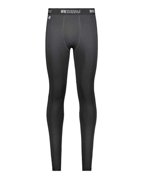 Stock photo of performance compression pants (front)