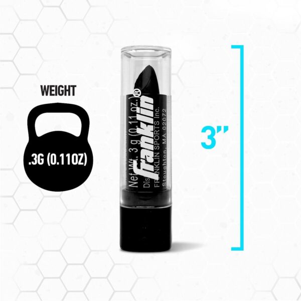 Franklin Eye Black Stick. Weight of 0.3 grams (0.11 ounces). 3" tall.