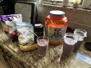 Photo of Vanilla Protein "Baya Bar" Smoothie Recipe Knockoff ingredients