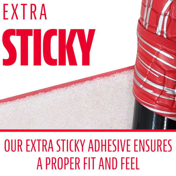 Franklin Gator Grip Bat Tape (Red). Extra sticky adhesive ensures a proper fit and feel.