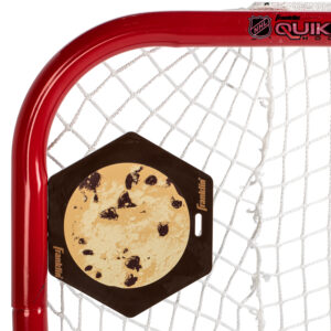 Franklin Magnetic Shooting Target (4-pack) mounted to side of hockey goal