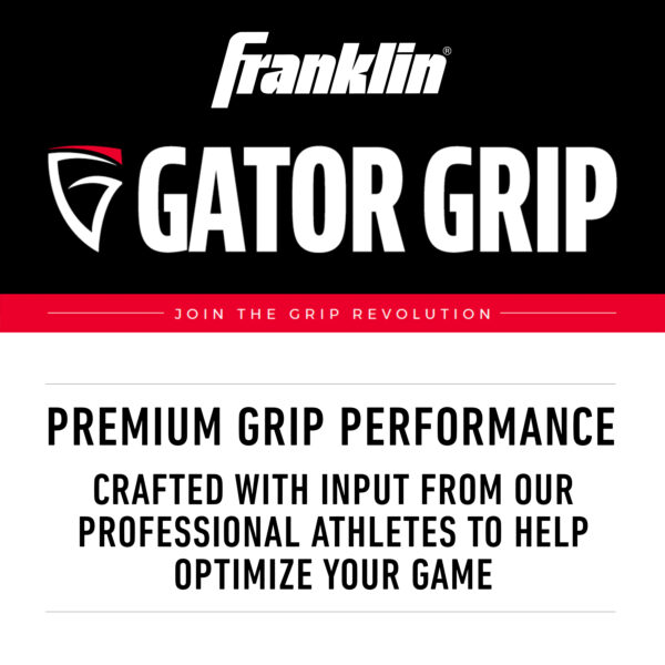 Franklin Gator Grip Bat Tape (Black). Premium grip performance. Crafted with input from our professional athletes to help optimize your game.