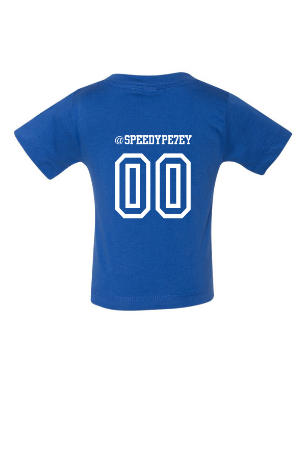 Infant blue tee (back)
