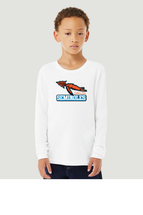 White long sleeve youth (front)