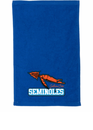 Blue rally towel