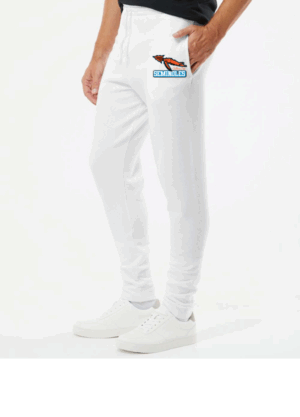 White joggers